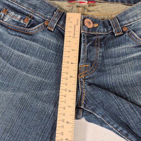 Lucky Brand USA Button Fly Lil Maggie Bootcut Vintage Mid Rise Blue Jeans 28 - Picture 5 of 7